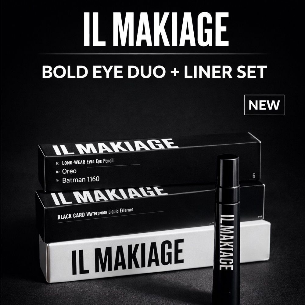 IL MAKIAGE Black Card Eye Pencil and Liner Set